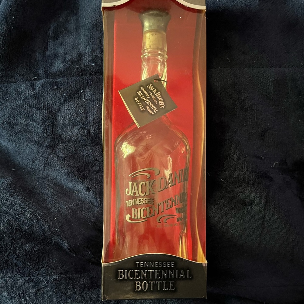 Jack Daniels Tennessee Bicentennial Decorative Bottle - Clear